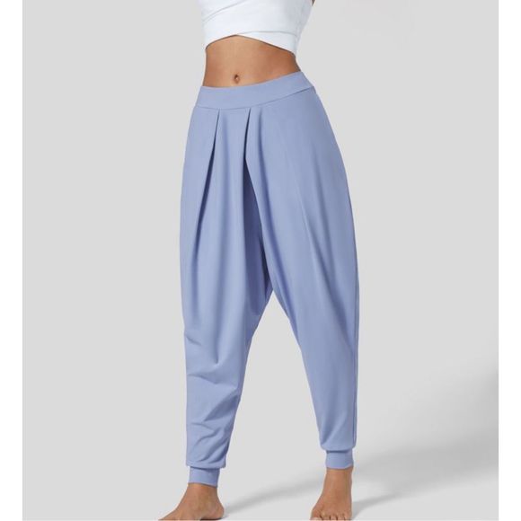 Halara Mid Rise Harem Joggers Blue Heron Size S - Picture 1 of 9